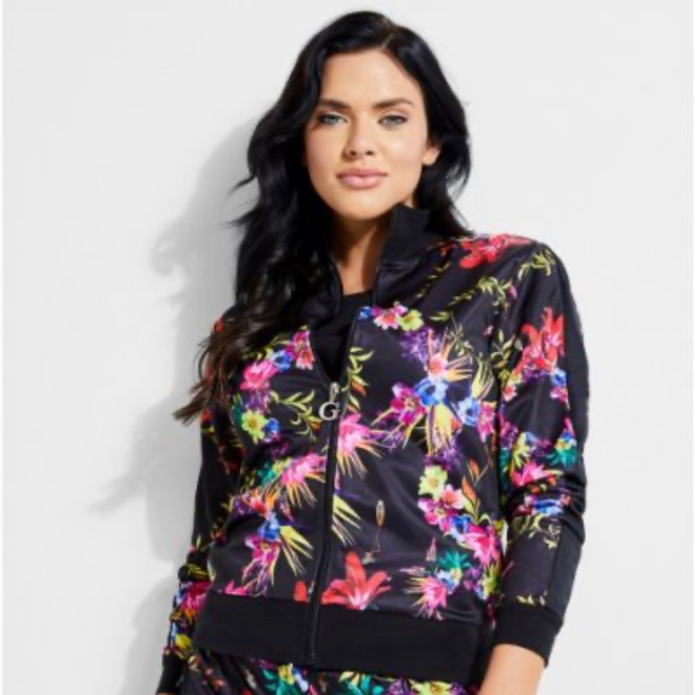 GUESS floral track jacket